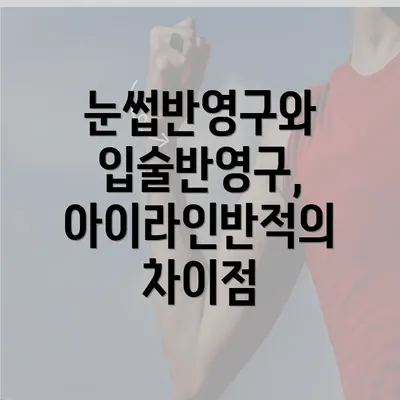 눈썹반영구와 입술반영구, 아이라인반적의 차이점