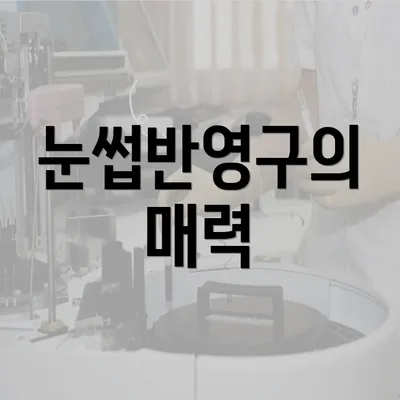 눈썹반영구의 매력