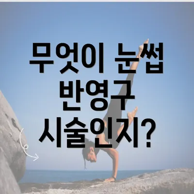 무엇이 눈썹 반영구 시술인지?