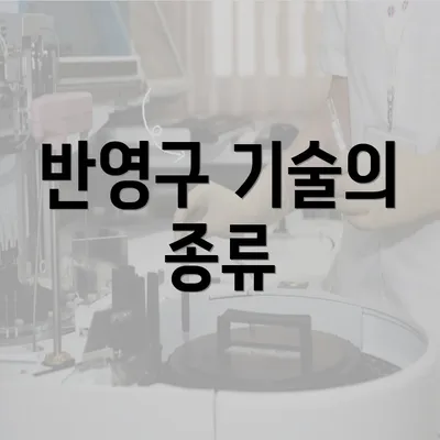 반영구 기술의 종류