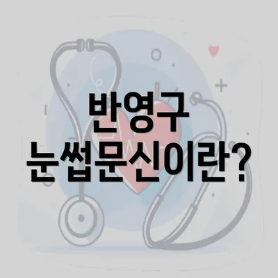 반영구 눈썹문신이란?