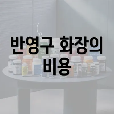 반영구 화장의 비용