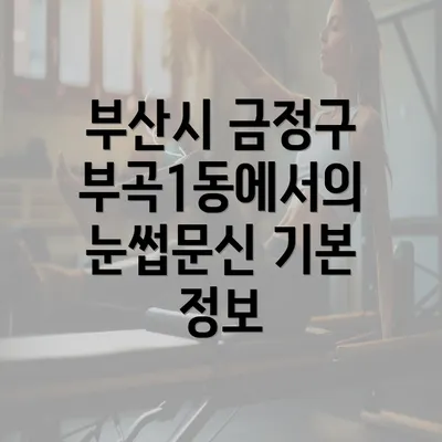 부산시 금정구 부곡1동에서의 눈썹문신: 가격과 비용 체계