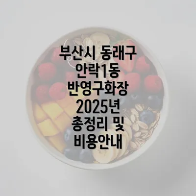 부산시 동래구 안락1동 반영구화장 2025년 총정리 및 비용안내