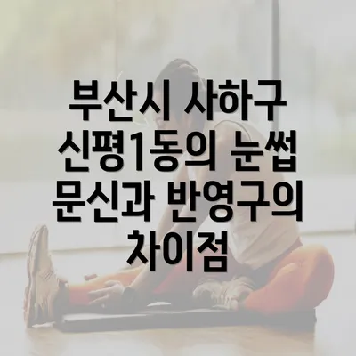 부산시 사하구 신평1동의 눈썹 문신과 반영구의 차이점