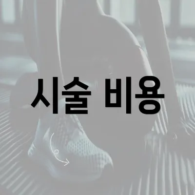 시술 비용