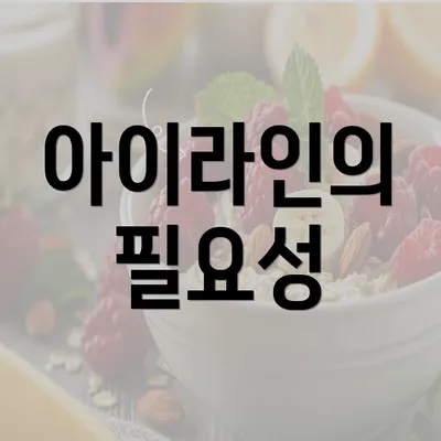 아이라인의 필요성