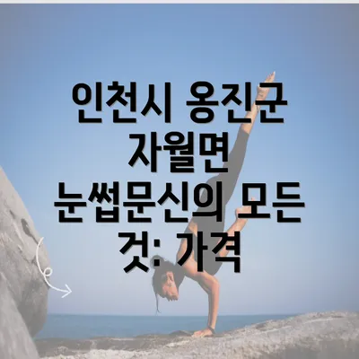 인천시 옹진군 자월면 눈썹문신의 모든 것: 가격