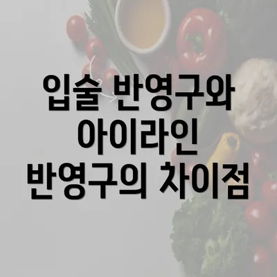 입술 반영구와 아이라인 반영구의 차이점