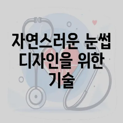 자연스러운 눈썹 디자인을 위한 기술