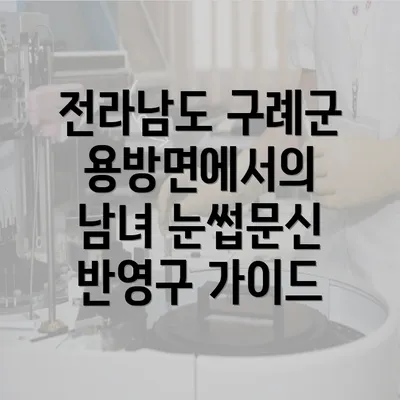 전라남도 구례군 용방면에서의 남녀 눈썹문신 반영구 가이드