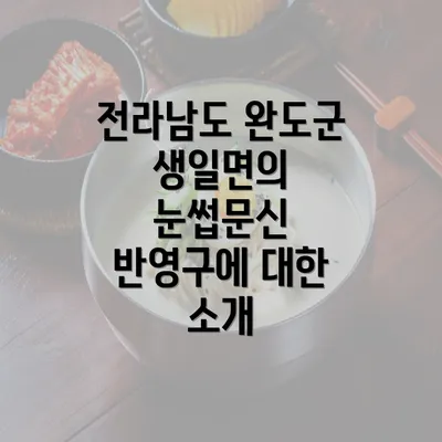 전라남도 완도군 생일면의 눈썹문신 반영구에 대한 소개