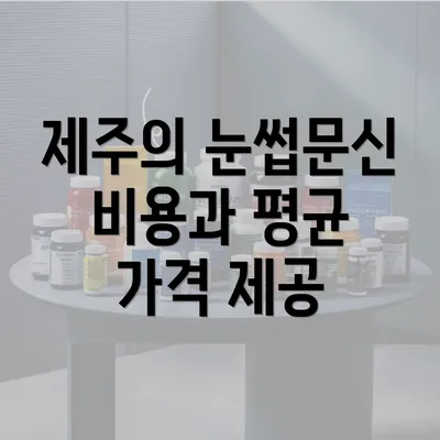 제주의 눈썹문신 비용과 평균 가격 제공