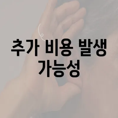 추가 비용 발생 가능성