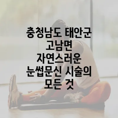 충청남도 태안군 고남면 자연스러운 눈썹문신 시술의 모든 것