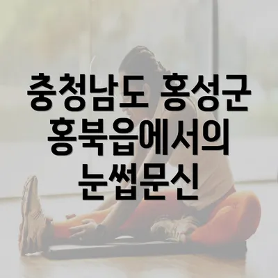 충청남도 홍성군 홍북읍에서의 눈썹문신