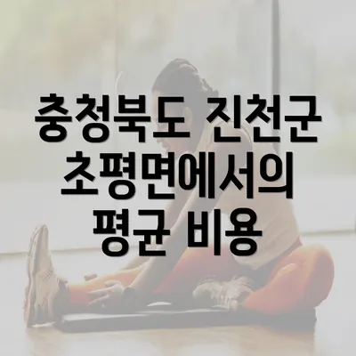 충청북도 진천군 초평면에서의 평균 비용