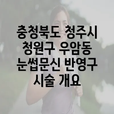 충청북도 청주시 청원구 우암동 눈썹문신 반영구 시술 개요