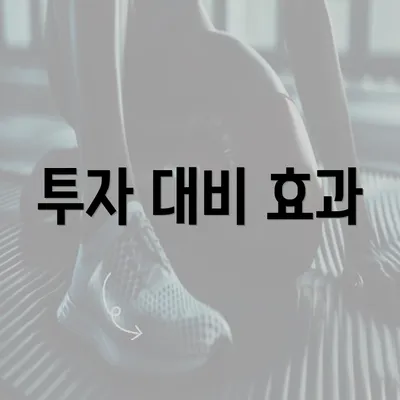 투자 대비 효과