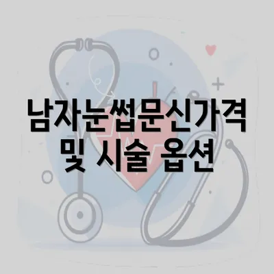 남자눈썹문신가격 및 시술 옵션