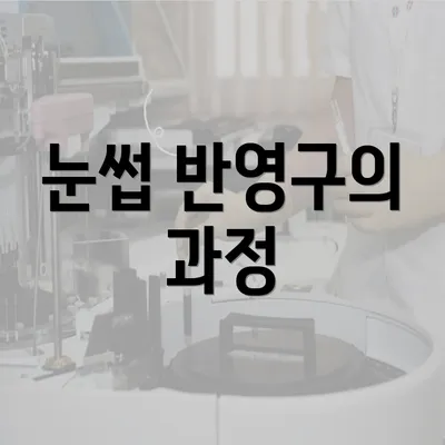 눈썹 반영구의 과정