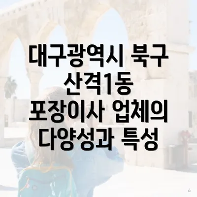 대구광역시 북구 산격1동 포장이사 업체의 다양성과 특성