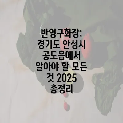 반영구화장: 경기도 안성시 공도읍에서 알아야 할 모든 것 2025 총정리