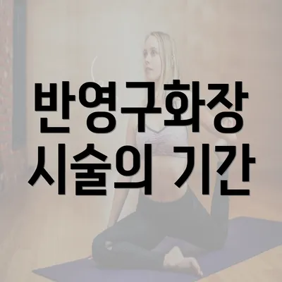 반영구화장 시술의 기간