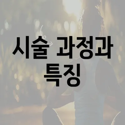 시술 과정과 특징