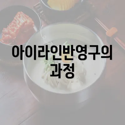 아이라인반영구의 과정