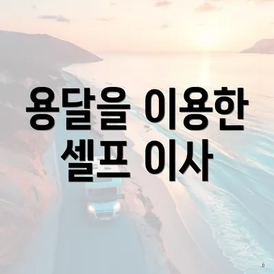 용달을 이용한 셀프 이사