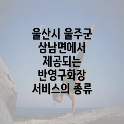 울산시 울주군 상남면에서 제공되는 반영구화장 서비스의 종류