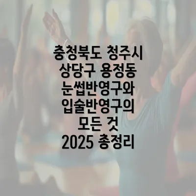 충청북도 청주시 상당구 용정동 눈썹반영구와 입술반영구의 모든 것 2025 총정리