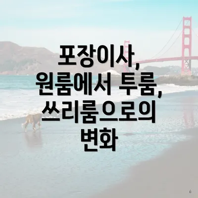 포장이사, 원룸에서 투룸, 쓰리룸으로의 변화