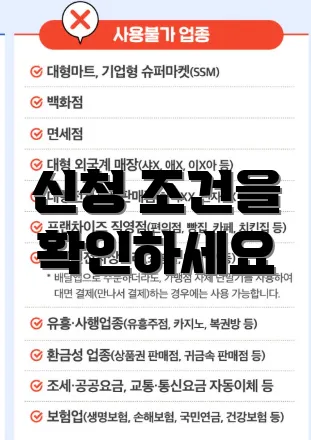 신청 조건을 확인하세요