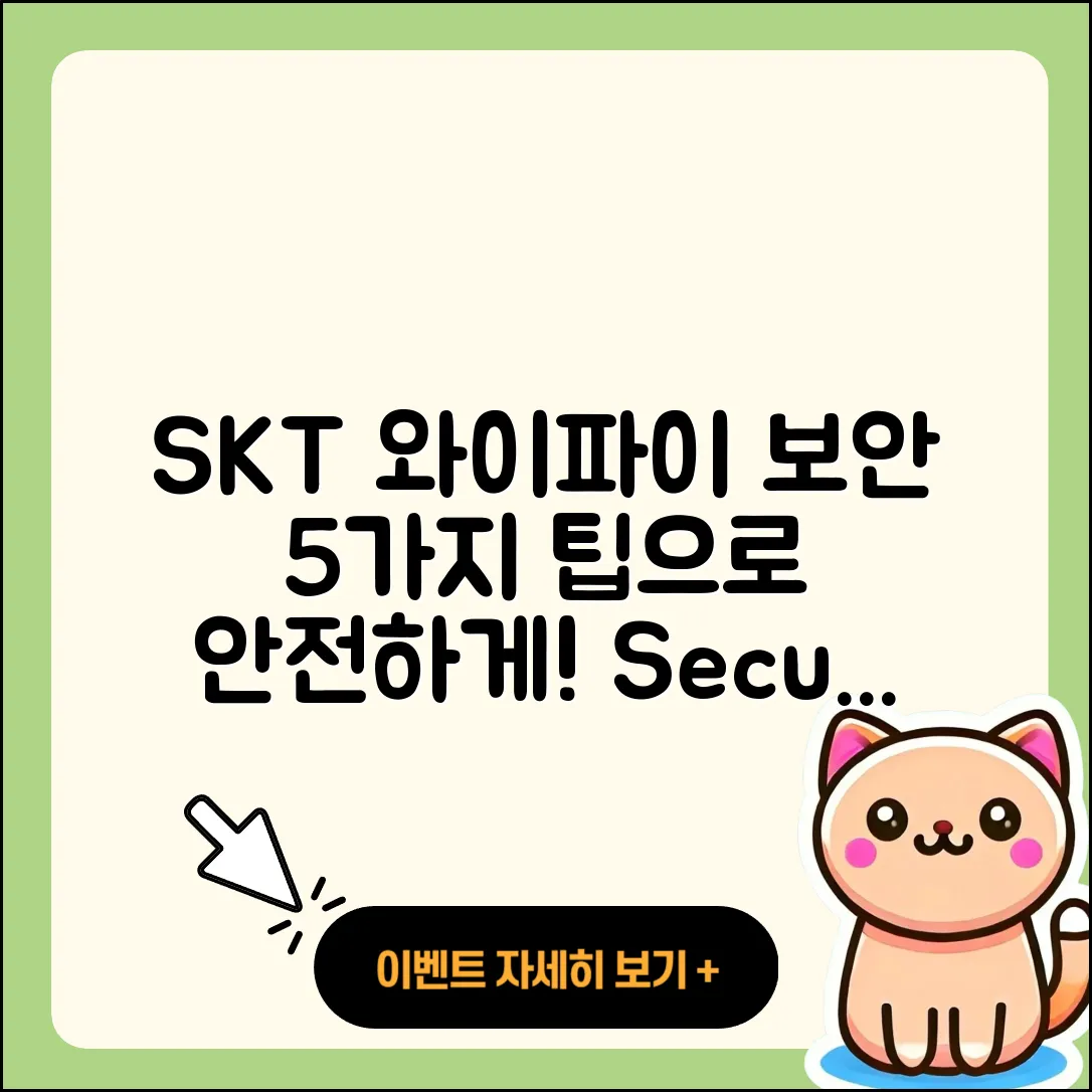 SKT 와이파이 보안 설정하기 5가지 팁