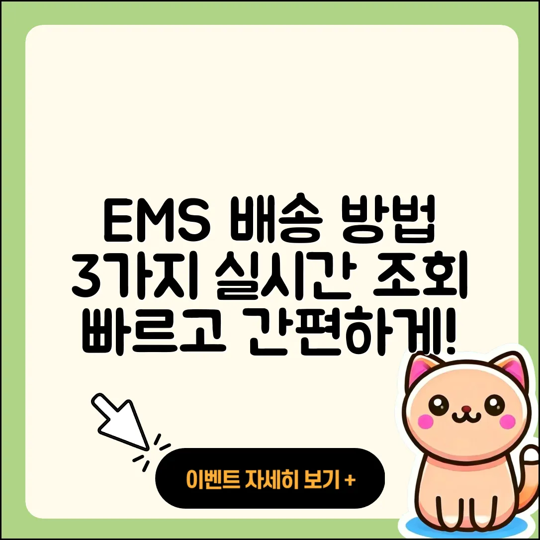국제 우편 택배 EMS 배송 방법과 3가지 실시간 조회