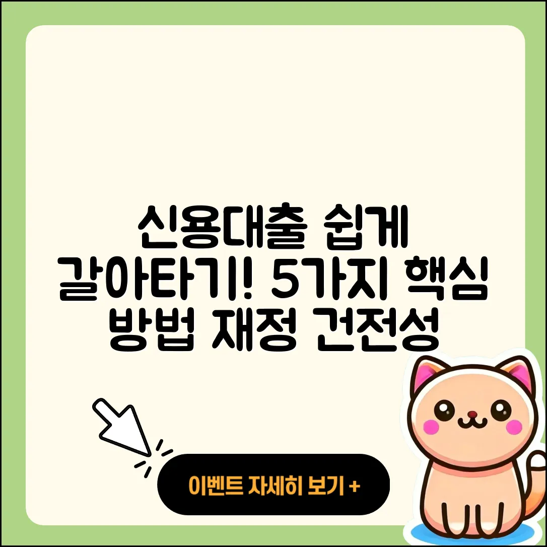신용대출 갈아타기 쉽게 하는 5가지 방법